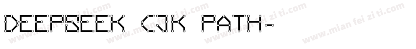 deepseek cjk path字体转换